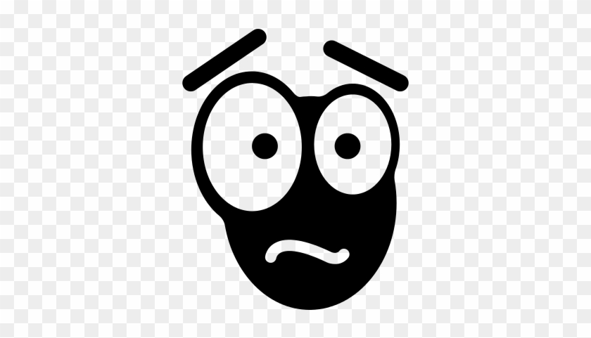 840x481 Afraid Emoticon Face Vector