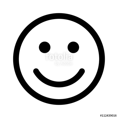 500x500 Happy Smiley Face Or Emoticon Line Art Icon For Apps And Websites