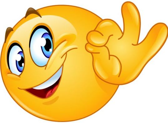 539x395 Ok Sign Emoticon Icon Free Download