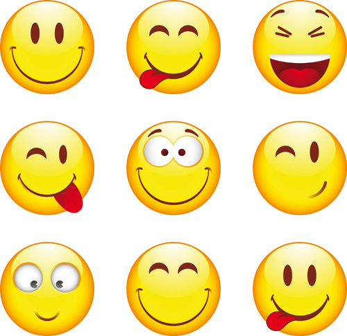 500x485 Funny Smile Emoticons Vector Icon Free Vector In Encapsulated