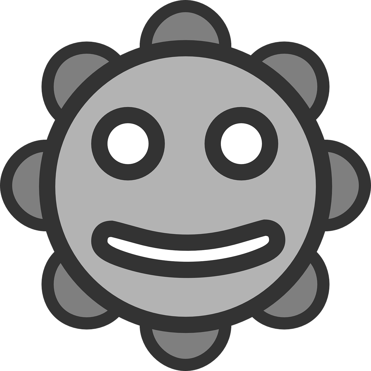 1280x1280 Smiley,face,symbol,icon,free Vector Graphics