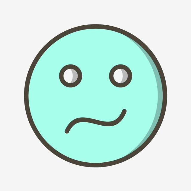 640x640 Vector Confused Emoji Icon, Confused, Emoji, Emoticon Png