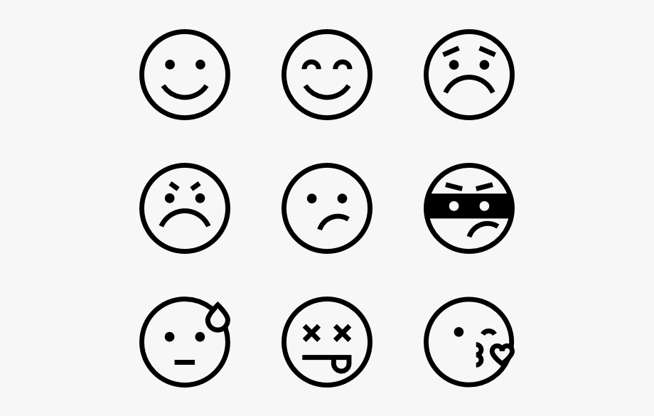920x585 Smiley Icon Black White