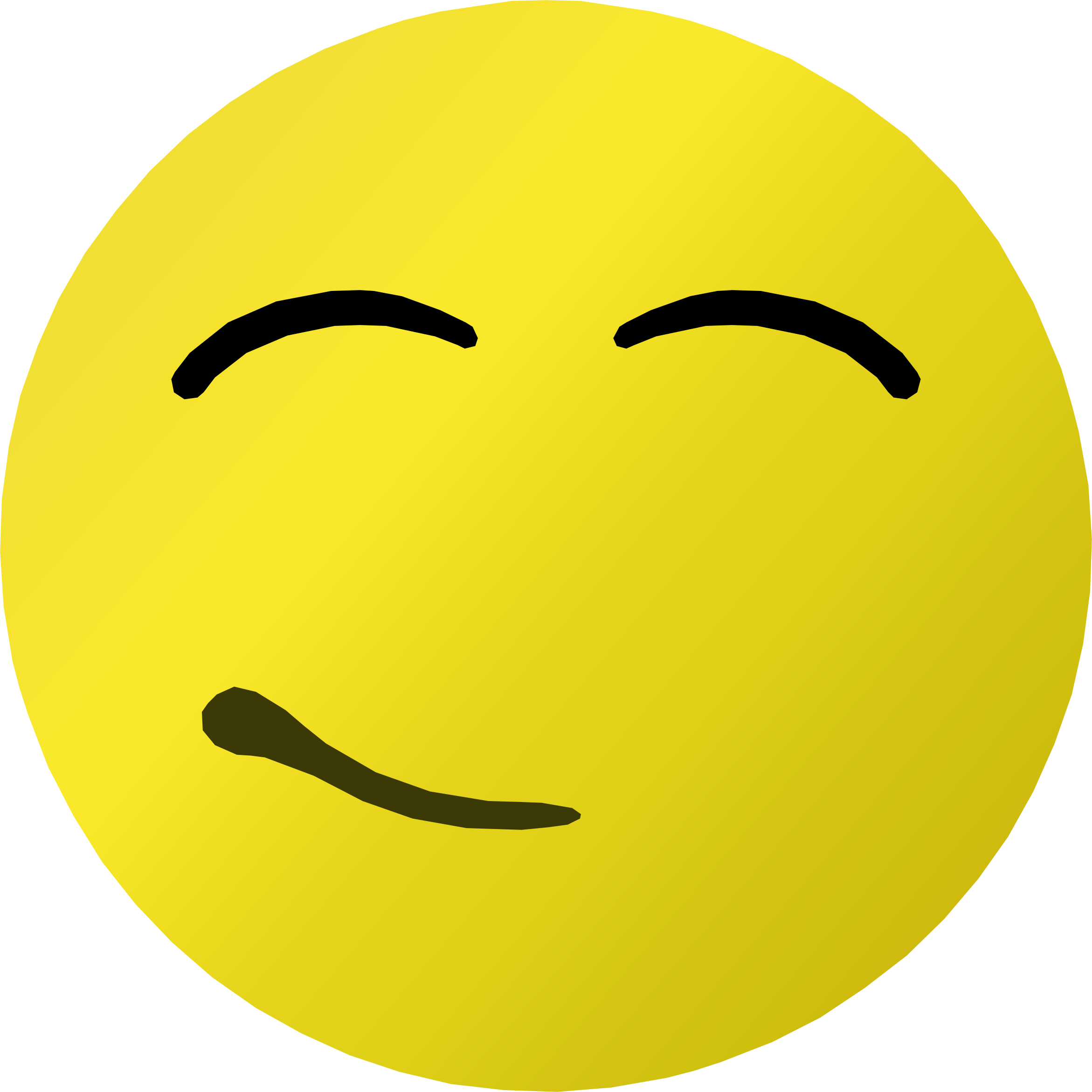 2342x2342 Contented Smiley Icons Png