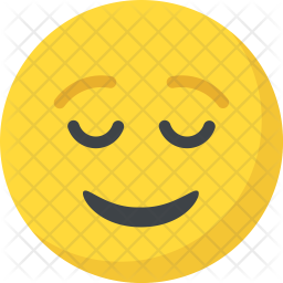256x256 Smiling Face Icon Of Flat Style