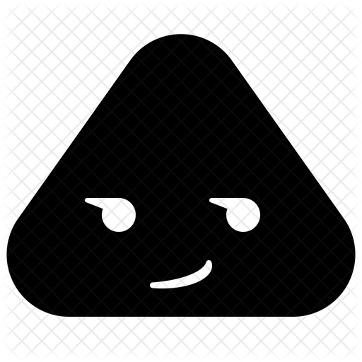 512x512 Smirk Emoticon Emoji Icon Of Glyph Style