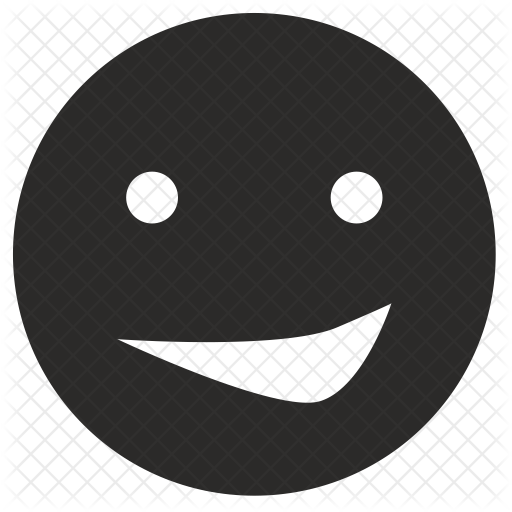 512x512 Smirk Icon Of Glyph Style