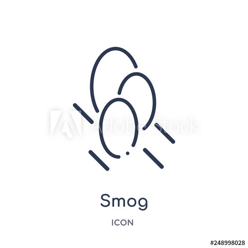 500x500 Smog Icon From Weather Outline Collection Thin Line Smog Icon