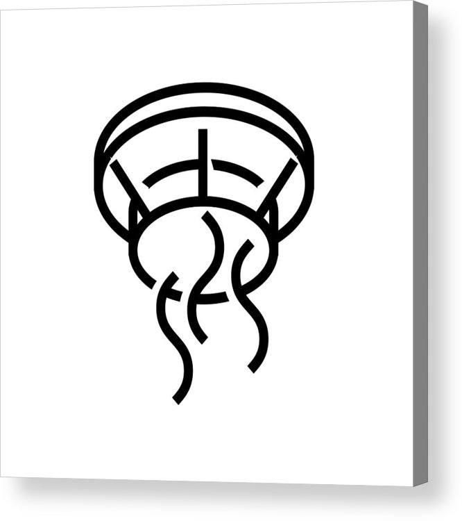 666x750 Smoke Detector Icon Acrylic Print