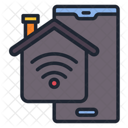 256x256 Smoke Detector Icon Of Colored Outline Style