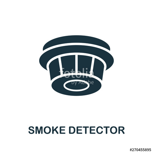 500x500 Smoke Detector Icon Creative Element Design From Fire Safety