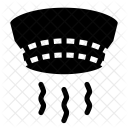 256x256 Smoke Detector Icon Of Glyph Style