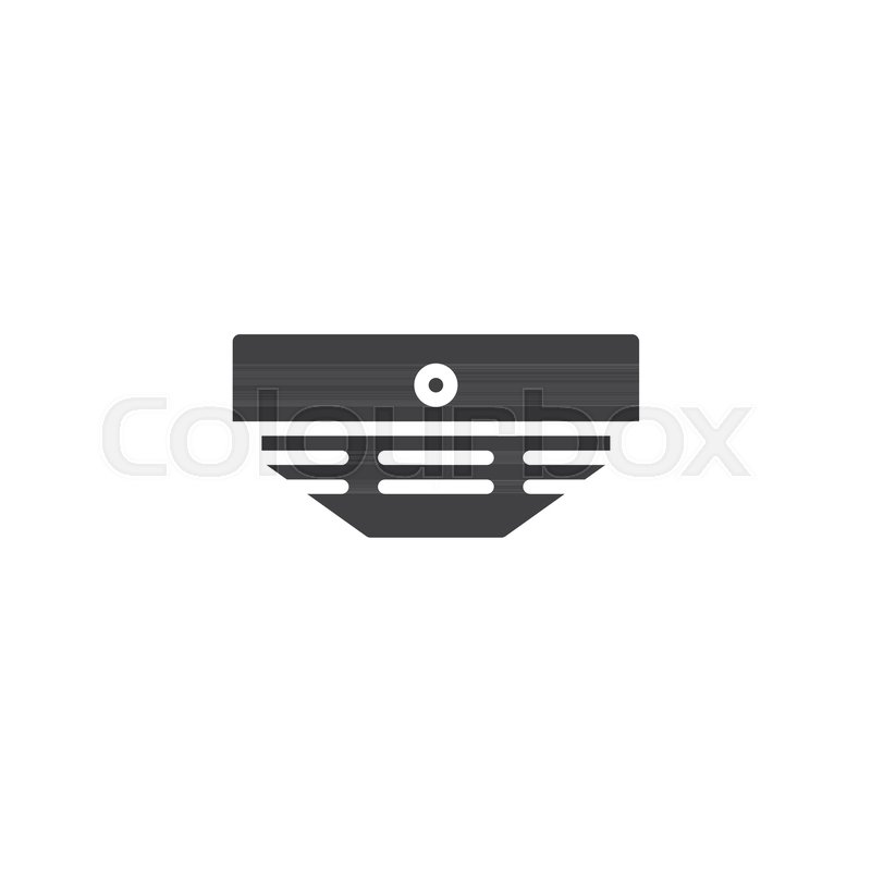 800x800 Smoke Detector Icon Vector, Filled Stock Vector Colourbox
