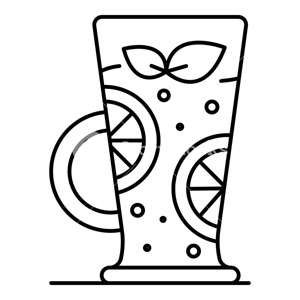 1000x1000 Smoothie Icon Outline Smoothie Vector Icon For Web Design