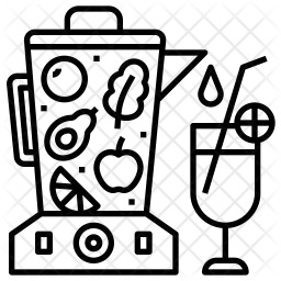 256x256 Smoothies Icon Of Line Style