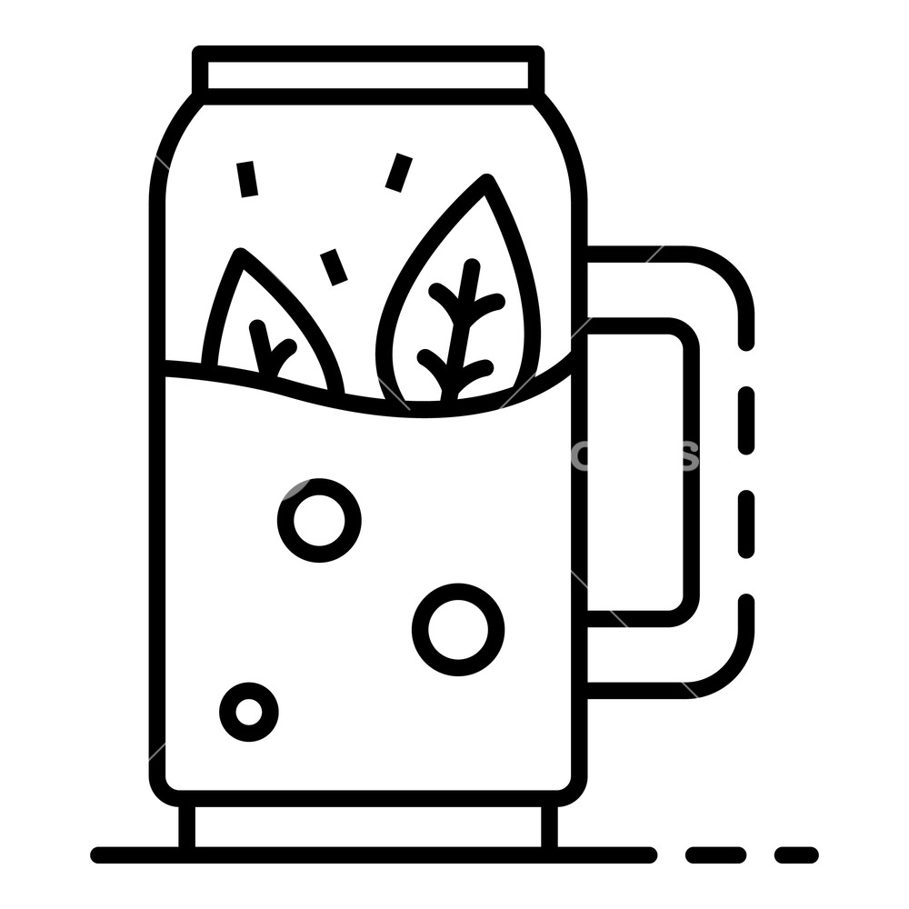 1000x1000 Spinach Smoothie Icon Outline Spinach Smoothie Vector Icon