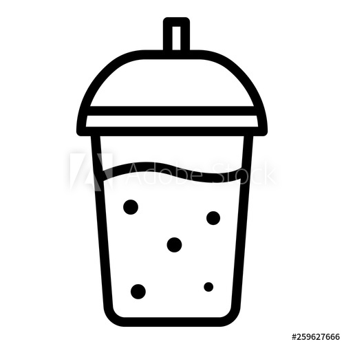 500x500 Fruit Smoothie Icon Outline Fruit Smoothie Vector Icon For Web