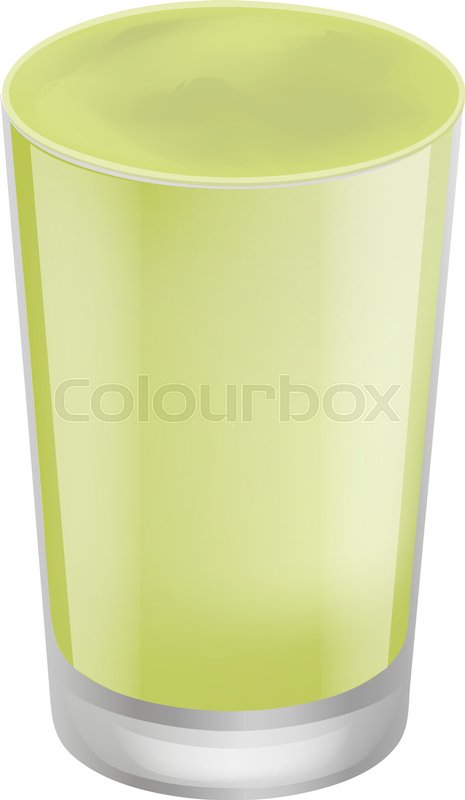 465x800 Green Smoothie Icon Realistic Stock Vector Colourbox