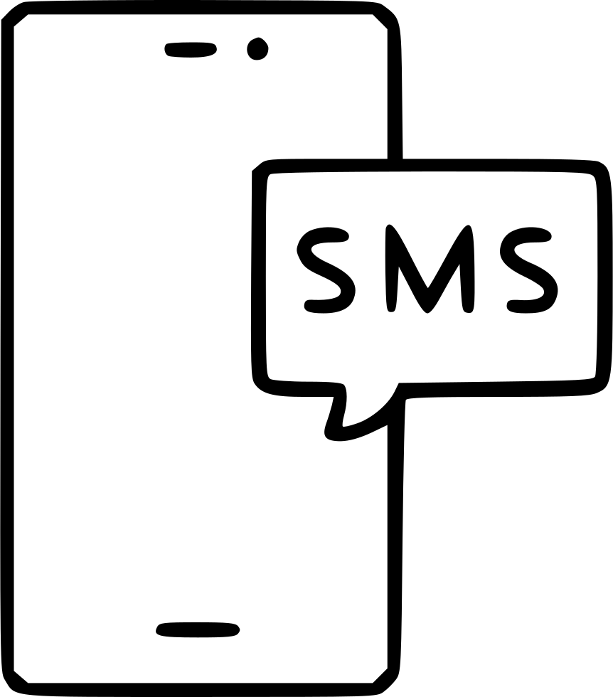 862x980 Smartphone Message Sms Incoming Text Display Message Png Icon