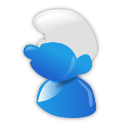 256x256 Smurf Icon Smurf Iconset Iconshock
