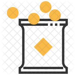256x256 Snack Icon Of Colored Outline Style