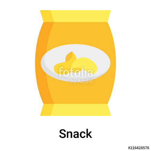 500x500 Snack Icon Vector Sign And Symbol Isolated On White Background
