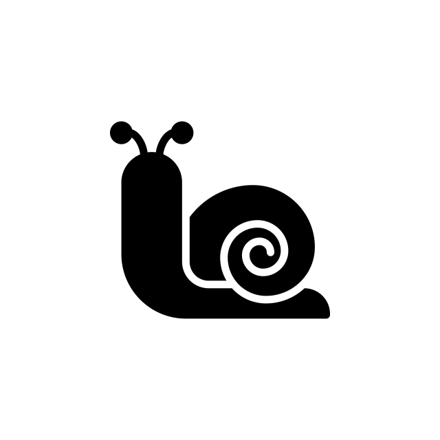 640x640 Snail Icon Vector Illustration In Glyph Style For Any Purpose