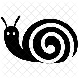 256x256 Snail Icon Of Glyph Style