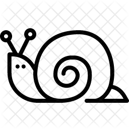 256x256 Snail Icon Of Line Style