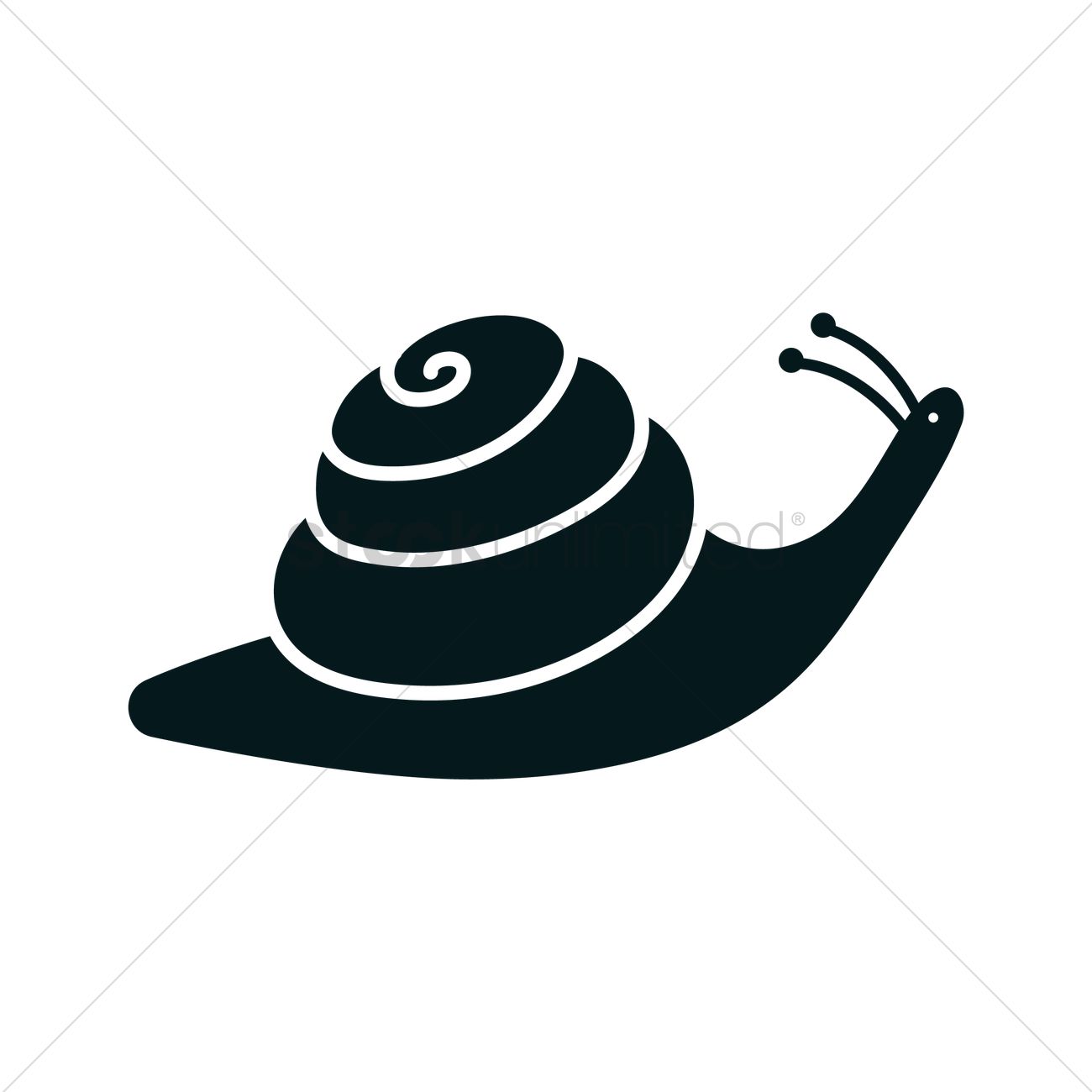 1300x1300 Snail Icon Vector Image