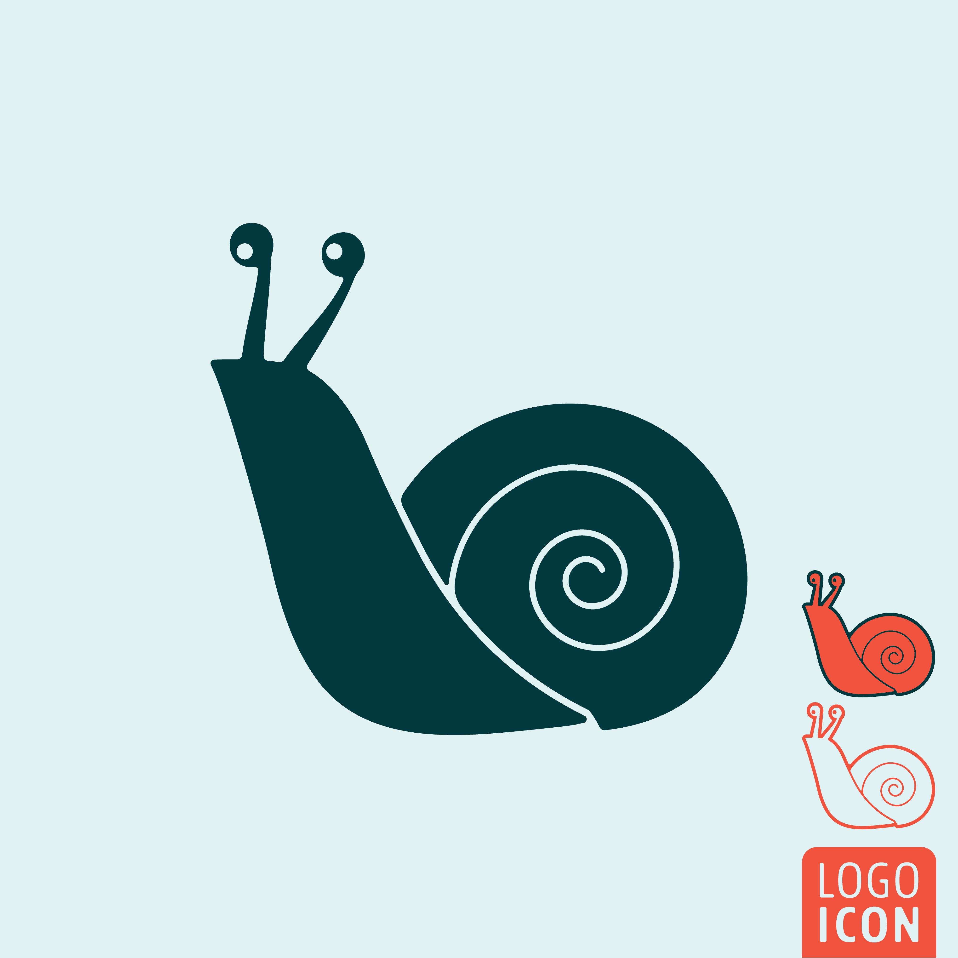 4000x4000 Snail Icon Isolated Vector