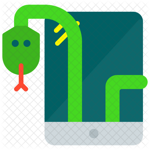 512x512 Snake Game Icon Of Flat Style