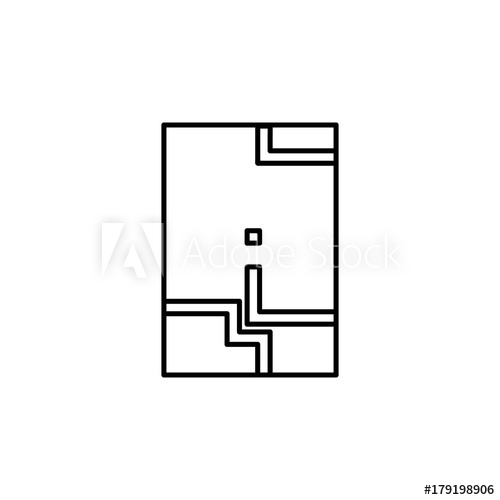 500x500 Snake Game Icon Simple Line Games Icon Can Be Used As Web