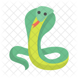 256x256 Snake Icon Of Flat Style