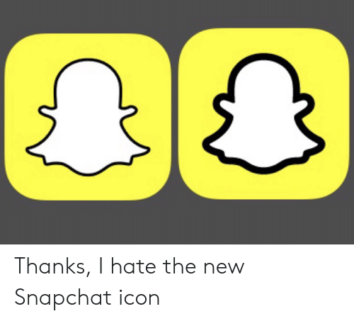 500x453 Thanks I Hate The New Snapchat Icon Snapchat Meme On Me Me