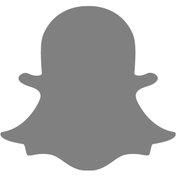 256x256 Gray Snapchat Icon