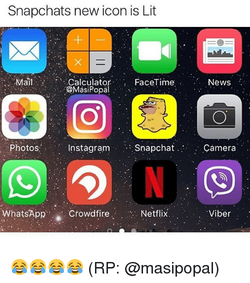 500x566 Snapchats New Icon Is Lit Mail Calculator I Facetime News Popal