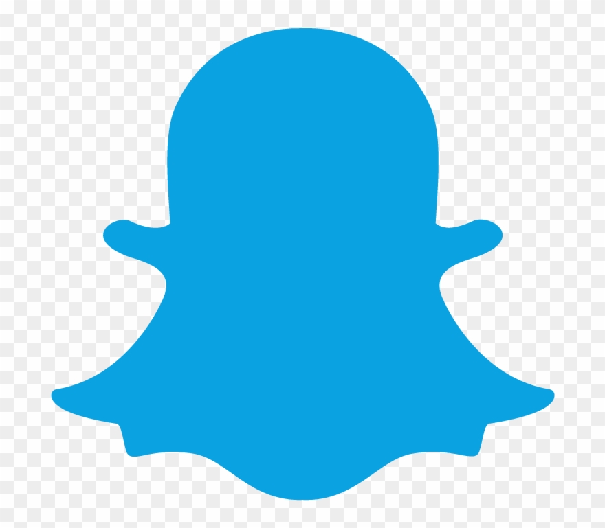 880x769 Snapchat Blue Logo Png Clipart