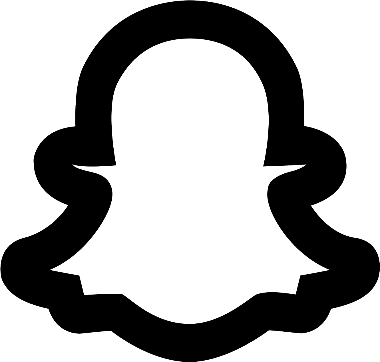 Snapchat Icon Black at Vectorified.com | Collection of Snapchat Icon ...