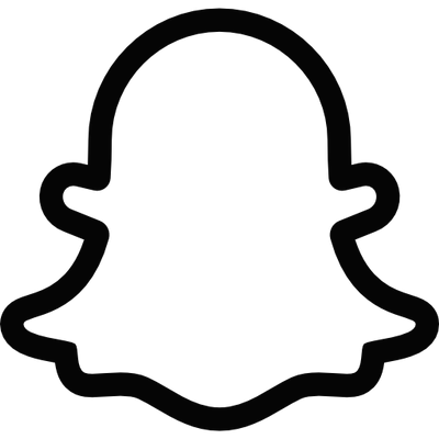Snapchat Ghost Logo Black And White Transparent Png 400x400 Snapchat Ghost Logo Black And White Transparent Png