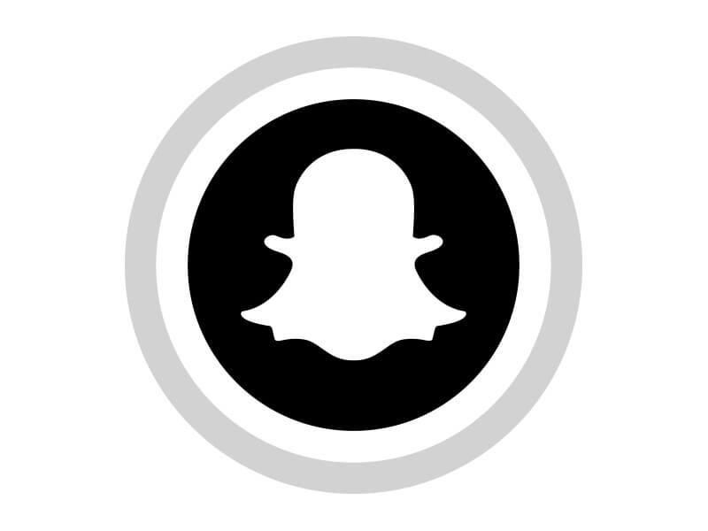 800x600 Snapchat Free Black White Social Media Icons Download Png