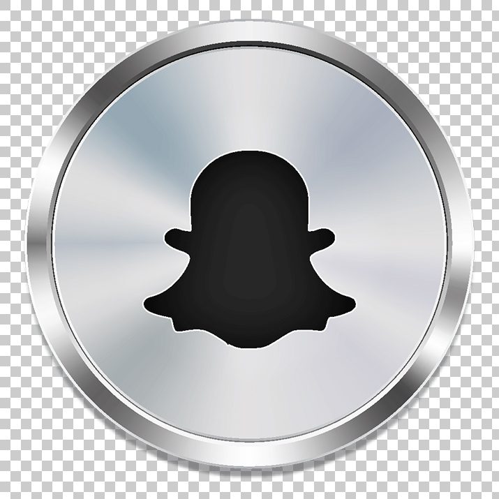 715x715 Snapchat Silver Icon Png Image Free Download