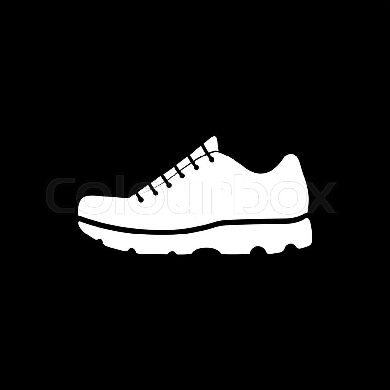 800x800 The Sneaker Icon Shoes Symbol Flat Stock Vector Colourbox