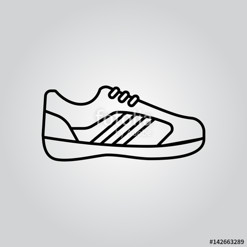 500x500 Sneaker Icon Stock Image And Royalty Free Vector On Fotolia