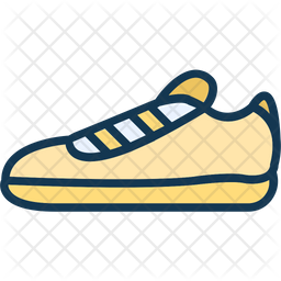 256x256 Football Sneaker Icon Of Colored Outline Style