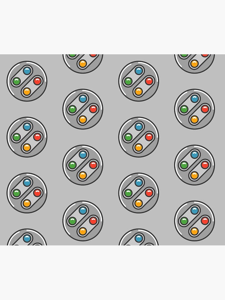 750x1000 Snes Controller Icon Duvet Cover