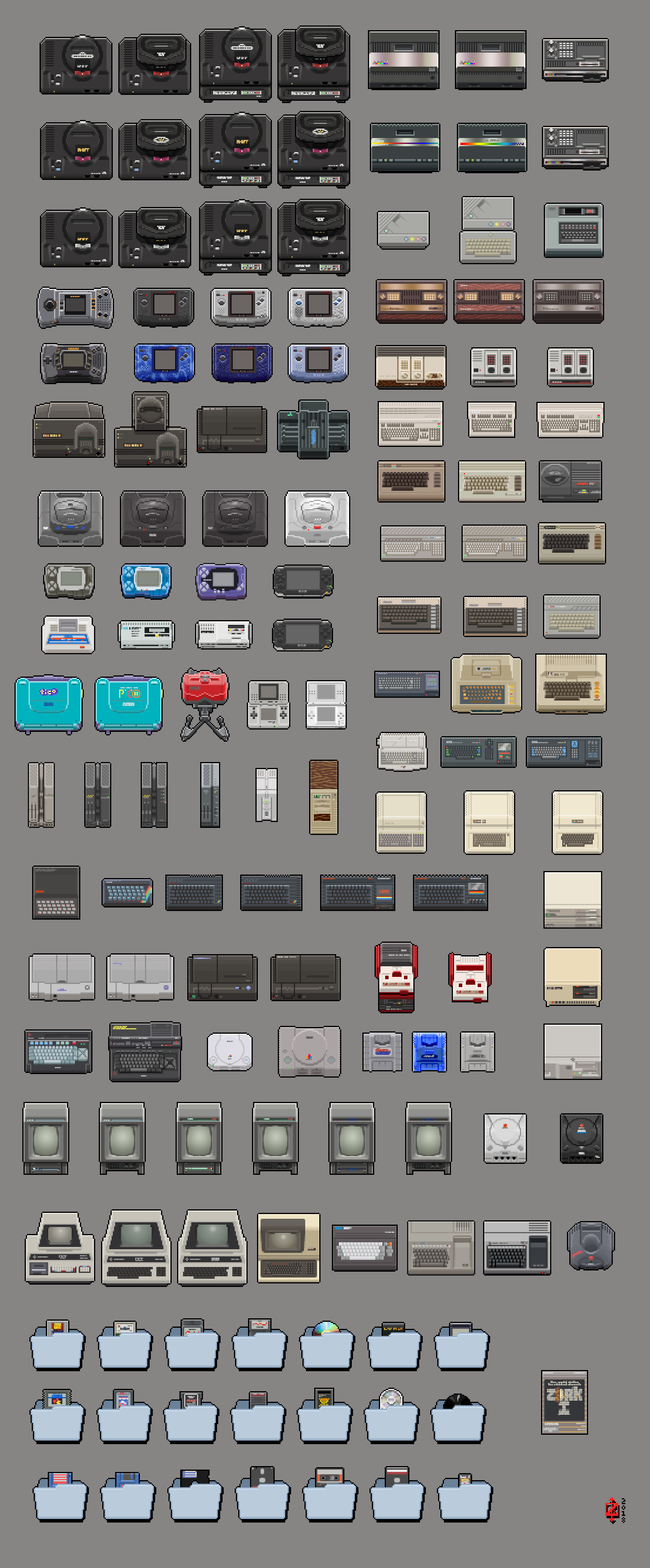 1659x4000 Retro Game Console And Computer Icons For Snes Classicretropie