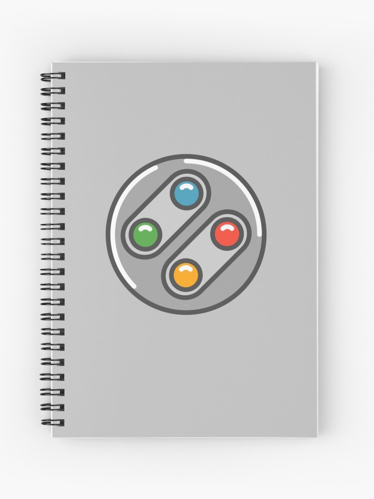 750x1000 Snes Controller Icon Spiral Notebook