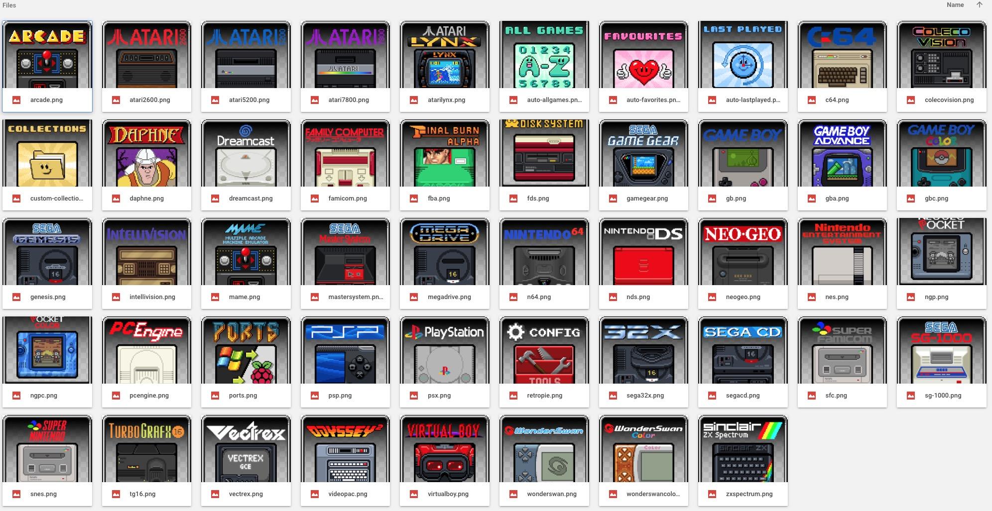 1992x1027 Great System Folder Icons From A Snes Mini Retropie Theme