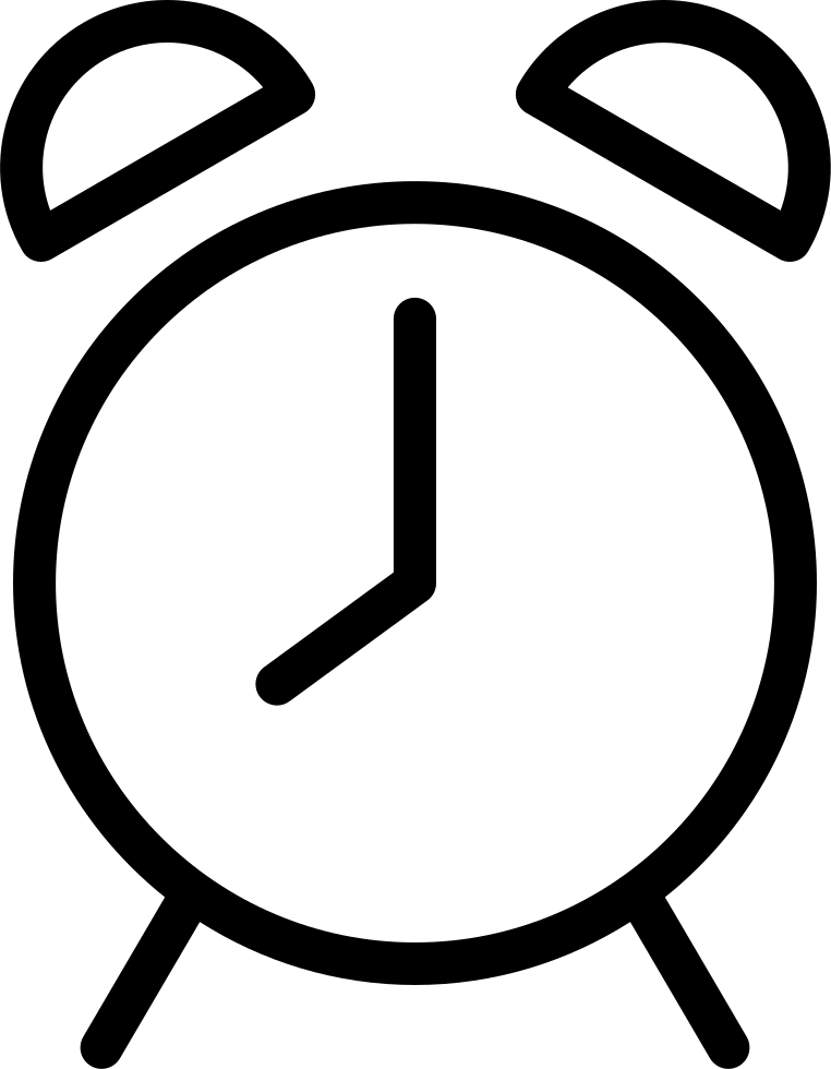 762x980 Thin Alarm Clock Snooze Png Icon Free Download